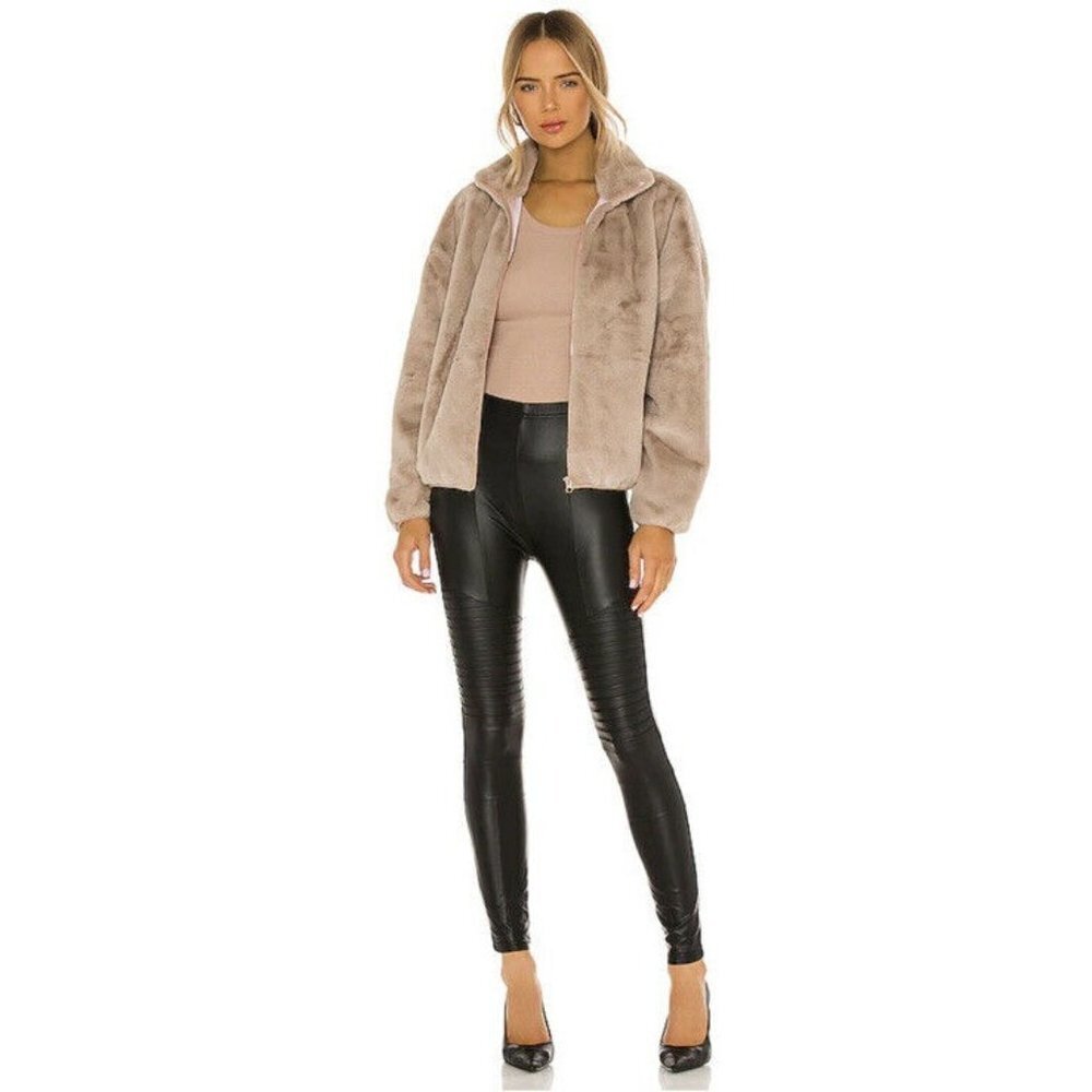 Plush Stay Warm & Stylish Womens Black Pull On Stretch Pants‎ Size Large